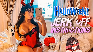 Gadis Nakal Cosplay Setan Dengan Bokong Besar Dan Payudara Montok Latina Panduan Joi Minta Kamu Memuaskannya Di Kakinya