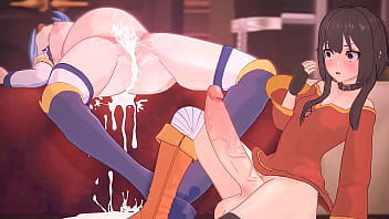 Aqua Dihajar Tanpa Ampun (animasi Konosuba Futa)