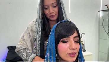 Goyangan Liar Dua Arab Montok Dengan Payudara Besar Dan Memek Ketat – Aaliyah Yasin Dan Jade Presley