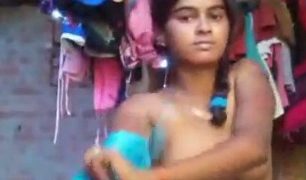 Village Girl Stripping Salwar Kameez