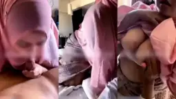 Hijab Merah Muda Tobrut Mengisap Penuh Nafsu