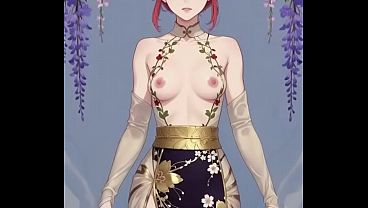 Gadis Anime Kimono Sutra Yang Tercipta Dari Imajinasi Mesin