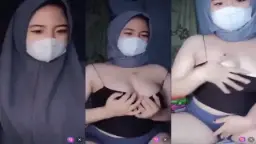 Abg Jilbab Masker, Minta Nenennya Diremas-remas