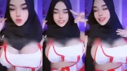 Baju Perawat Suster Arrazyny Hijab Bikin Crot, Goyang-goyang Bikin Nafsu Naik.