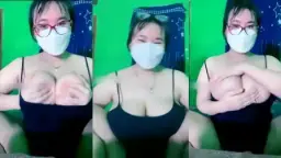 Host Baru Cewek Chindo Toket Gede Mulus Pake Kacamata, Bikin Crot Terus.