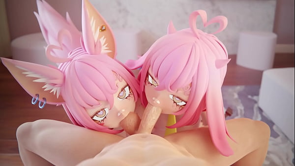Dua Cewek Anime Nakal Ngewe Mulut Lo Sampe Basah Kuyup.