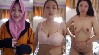 Jilbab Pink Doyank Kirim Bugil, Pap Panas Doi Siap Ludesin.