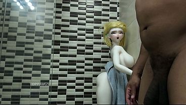 Boneka Anime Digebrak Gaya Doggy Dari Belakang, Kaki Ngangkang, Kontol Hitam Besar Ngehajar Habis-habisan